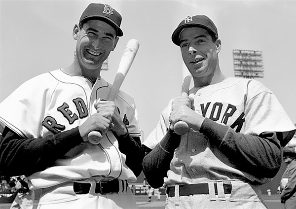 Ted Williams y Joe DiMaggio, iconos de dos clubes de esta División