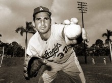 Sandy Koufax lanzó cuatro no hit no run para los Dodgers