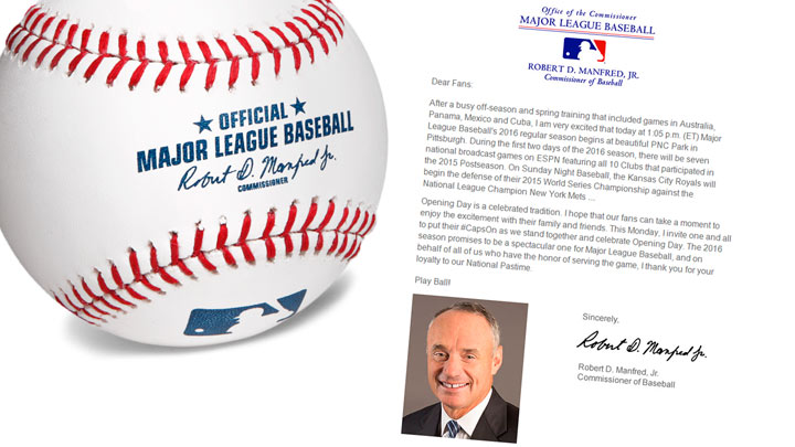 Aquí tienes la carta de Rob Manfred dirigida a todos los aficionados del beisbol